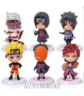 Figuras De Naruto Lote De 6 Unidades De 7Cm De Alto