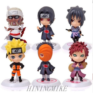 Figuras De Naruto Lote De 6 Unidades De 7Cm De Alto