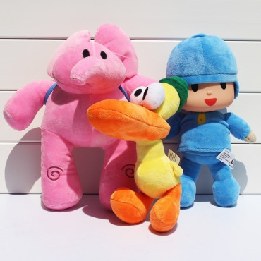 Inicio   lote de 3 peluches  pocoyo,eli y pato de 25cm lote de 3 peluches  pocoyo,eli y pato de 25cm