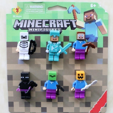 Inicio   lote de 6 figuras de minecraft Compatible con las grandes marcas lote de 6 figuras de minecraft tipo lego
