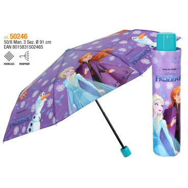 FROZEN   Paraguas Plegable Frozen ll Disney Manual 50/8 Paraguas Plegable Frozen ll Disney Manual 50/8