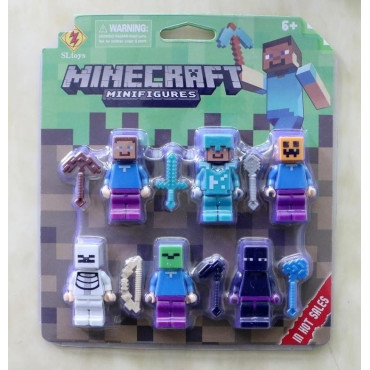 Inicio   lote de 6 figuras de minecraft Compatible con las grandes marcas lote de 6 figuras de minecraft tipo lego
