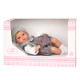 MUÑECA ELEGANCE NIA CON PICHI GRIS CON MECANISMO RISA C/REGALO