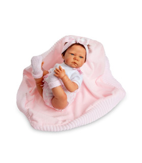 Reborn Berjuan Muñeco Bebé Color Rosa 50cm.