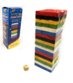 JUEGO BLOQUES MADERA APILABLE COLORES