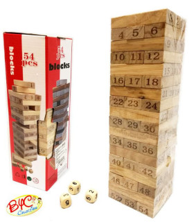 JUEGOS DE MESA   JUEGO BLOQUES MADERA APILABLE JUEGO BLOQUES MADERA APILABLE
