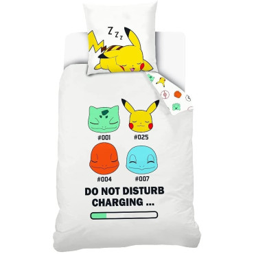 Funda Nordica Algodon Pokemon 140x200cm. funda Cojín: 63x63cm.