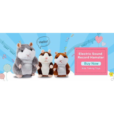 15 cm talking hamster