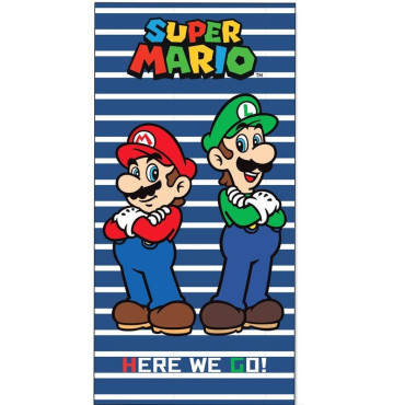 Toalla Super Mario Bros Algodon 70x140cm.