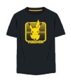 Camiseta Pikachu Pokemon Adulto y niños negra
