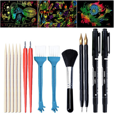 SET PARA RASCAR DE ARTE TERAPIA