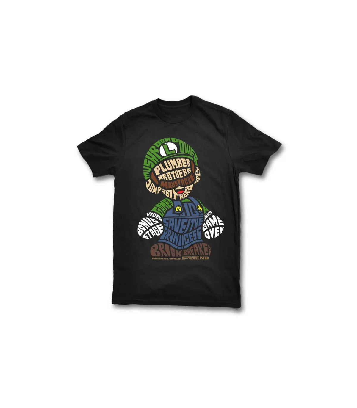 Camiseta Manga Corta Luigi Bros 