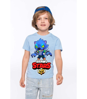 CAMISETAS   camisetas manga corta brawl stars leon lobo de algodón camisetas manga corta caligrama super mario bros