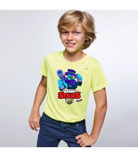 CAMISETAS   camisetas manga corta  Brawl Stars Warfire de algodón camisetas manga corta caligrama super mario bros
