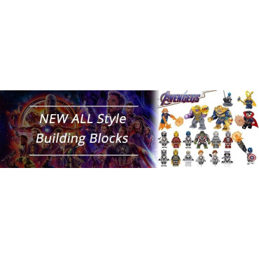 lote de 20 figuras  tipo lego de avengers