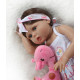 niña bebe reborn de 47cm completa de silicona  super económica