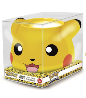 TAZA CERAMICA 3D POKEMON PIKACHU