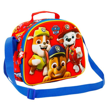 Bolsa Portameriendas 3D Patrulla Canina 20x25,5x10cm.