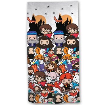 Toalla Chibi Harry Potter Microfibra 140x70cm.