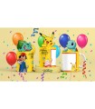 preciosas tazas de Pokémon con pikachu con squirtle y bulbasur especial feliz cumpleaños