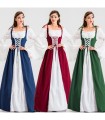 Vestido medieval mujer túnica tres colores