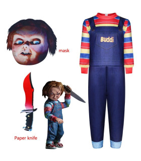 Inicio   Disfraces de terror de Halloween para niños, disfraz de Chucky Disfraces de terror de Halloween para niños, disfraz de 