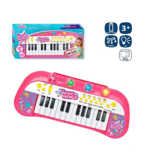 Inicio   ÓRGANO MUSICAL COLOR ROSA CON MELODIAS MULTIFUNCIÓN 40 CM ÓRGANO MUSICAL
CON LUZ Y MÚSICA. FUNCIONA CON PILAS 3XAA (NO