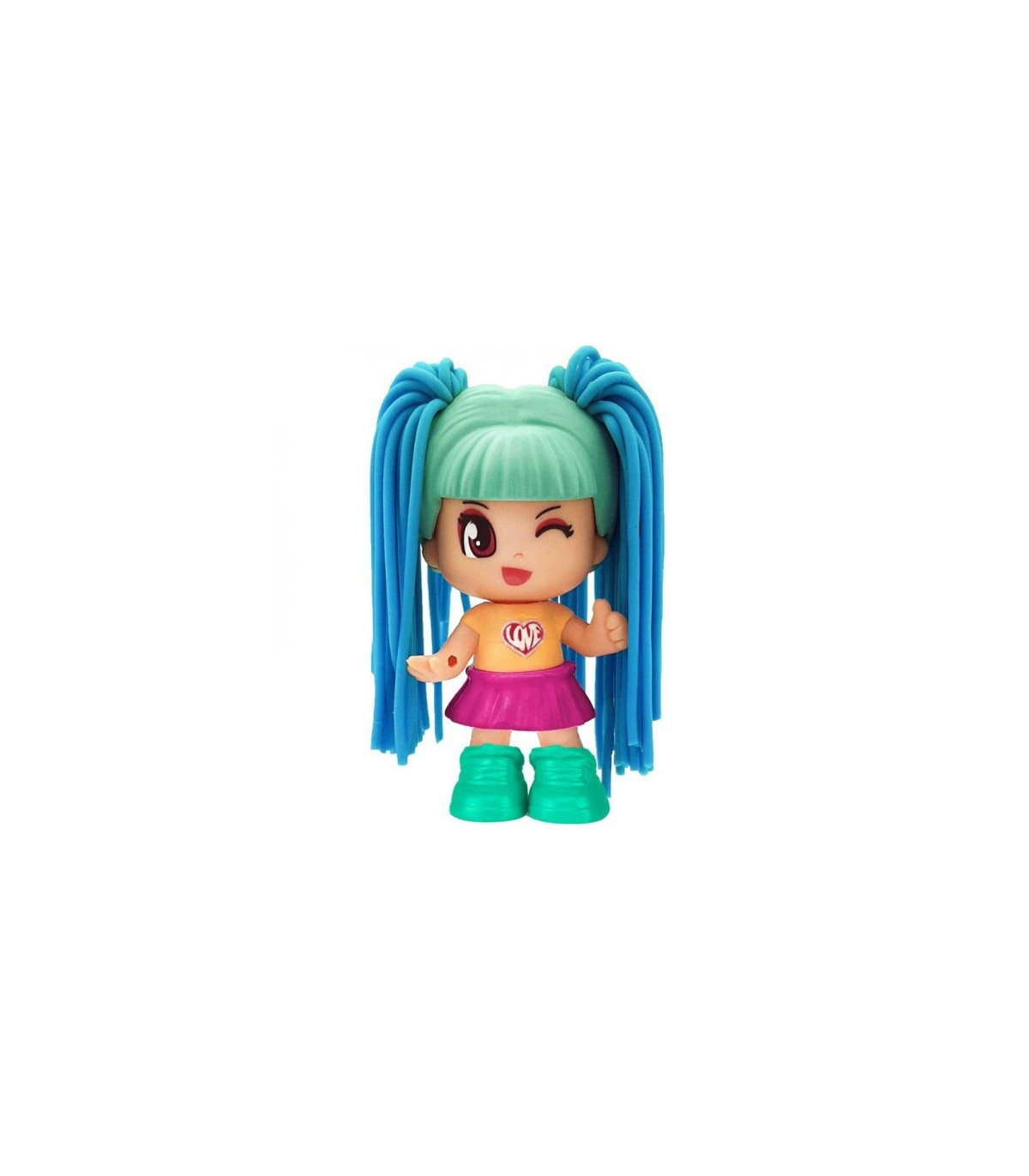 Inicio   Pinypon Pelazo Estilazo Una pinypon con un pelazo super divertido. Pelo rosa súper suave y mega blandito.