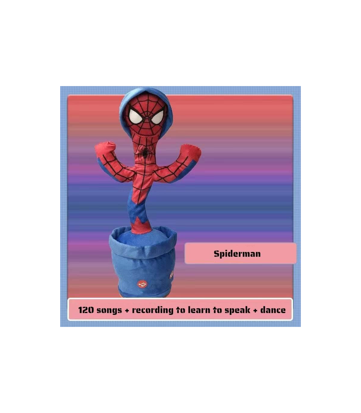 Inicio   Dancing Cactus  forma de spiderman Dancing Cactus  forma de spiderman
disponible con carga usb