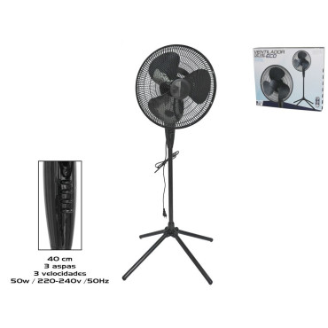 VENTILADOR PIE ECO 40cm 50W