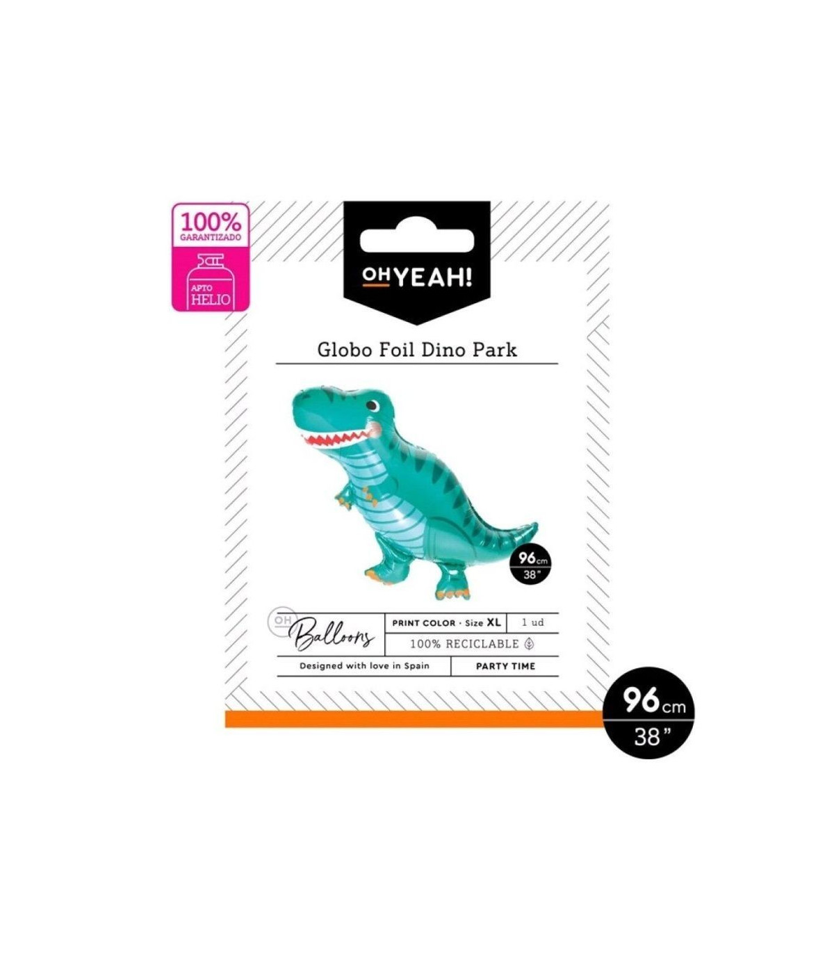 GLOBO POLIAMIDA DINO PARK 96x79cm