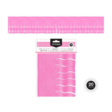 GUIRNALDA FLECOS ROSA PASTEL 20m