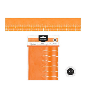 GUIRNALDA FLECOS NARANJA 20m