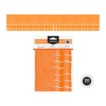 GUIRNALDA FLECOS NARANJA 20m