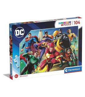 PUZZLE CLEMENTONI  104 PIEZAS DC COMICS 1