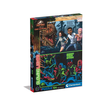 PUZZLE CLEMENTONI  104 PIEZAS JURASIC WORLD CRETACEUS