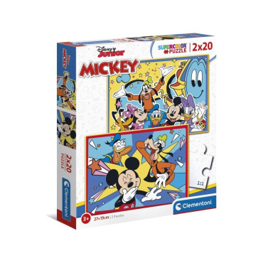 PUZZLE CLEMENTONI   2x20 PIEZAS DISNEY MICKEY MOUSE