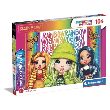 PUZZLE CLEMENTONI  104 PIEZAS BILLIANT ARCO IRIS