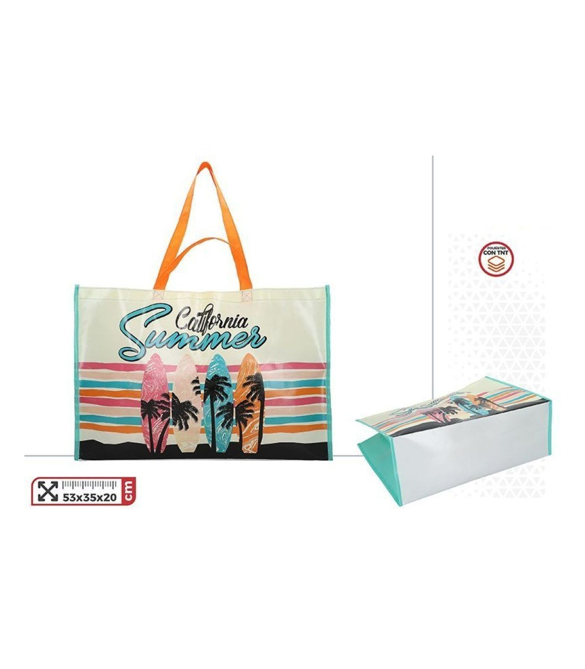 BOLSO PLAYA CALIFORNIA SUMMER 53x20x35cm