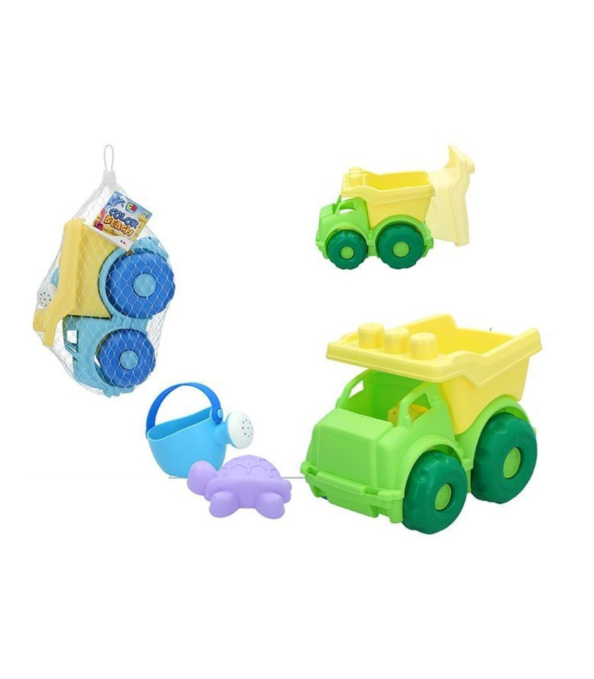CAMION CON REGADERA PLAYA 23x15x7cm