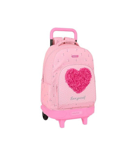MOCHILA  CON  RUEDAS COMPACT SAFTA CORAZON 45x33x22cm