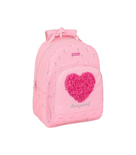 MOCHILA ADAPTABLE CARRO SAFTA CORAZON 42x32x15cm