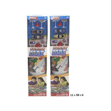 ALFOMBRA CIUDAD  VEHICULOS  CON ACCESORIOS 11x58x6cm(12)