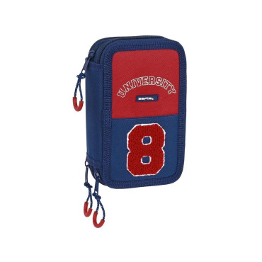 PLUMIER 3  CREMALLERA 36 PIEZAS SAFTA UNIVERSITY