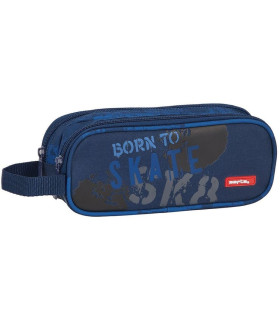 PORTA TODO DOBLE SAFTA SKATE 21x8x6cm