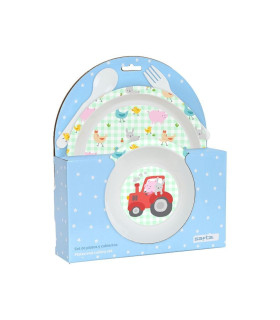 PLATOS CON CUBIERTOS JUEGO SAFTA PREESCOLAR 15x20x14