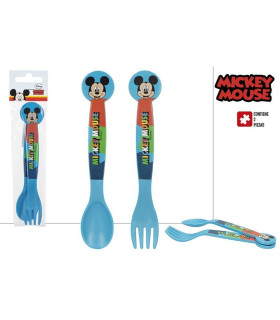 CUBIERTOS SET 2 PLASTICO MICKEY