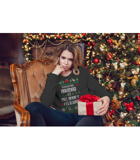 NAVIDAD   Sudadera Navidad Albithinia - Mi deseo de navidad es paz, amor y felicidad LLEVA CONTIGO O OBSEQUIA EL MEJOR DESEO DE 