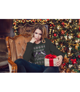 NAVIDAD   Sudadera Navidad Albithinia - Es navidad perros LLEVA CONTIGO O OBSEQUIA EL MEJOR DESEO DE NAVIDAD EN ESTAS FECHAS!