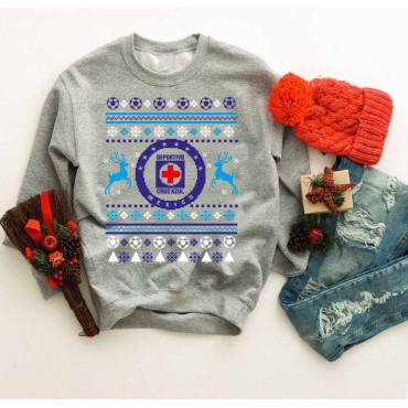 NAVIDAD   Sudadera Navidad Futbol -Deportivo Cruz Azul LLEVA CONTIGO Y OBSEQUIA EL MEJOR DETALLE DE NAVIDAD PARA UN FAN DEL FUTB